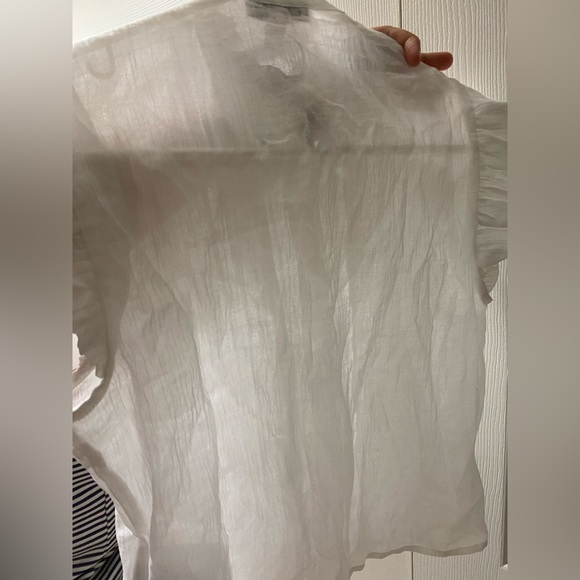 express sheer button down - Picture 2 of 4